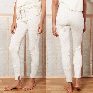 Small 4 6 - Womens Drawstring High Waisted Lounge Leggings - A New Day - Cream